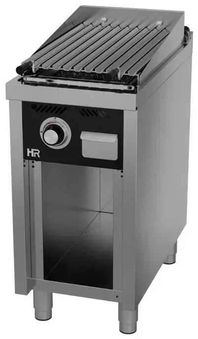 Nouveauté Barbecue à gaz professionnel sur placard ouvert 400x750x945 mm avec grille en v