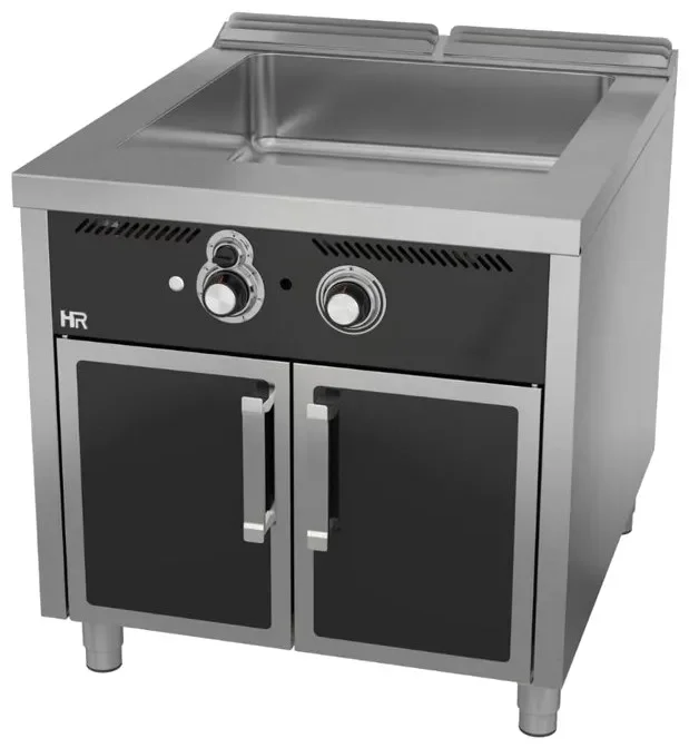 Promotion Saisonnière Bain marie à gaz professionnel sur placard profondeur 930 mm réservoir gn8/3