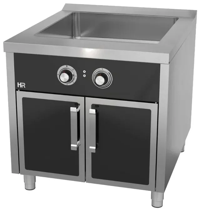 Bain marie électrique professionnel sur placard profondeur 930 mm réservoir gn8/3 Prix Réduit
