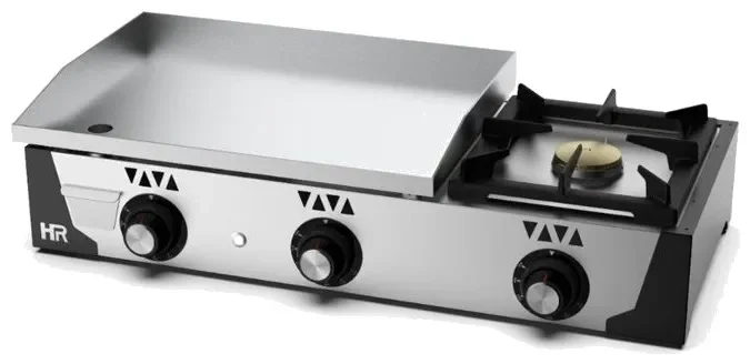 Plancha à gaz professionnelle plaque 15mm revêtement chrome 11 300-3300w Promotion
