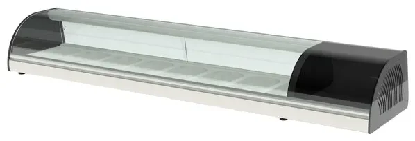 Commande En Gros Vitrine à tapas professionnelle à poser pour 8 bacs gn1/3-40 - 1755x410x255