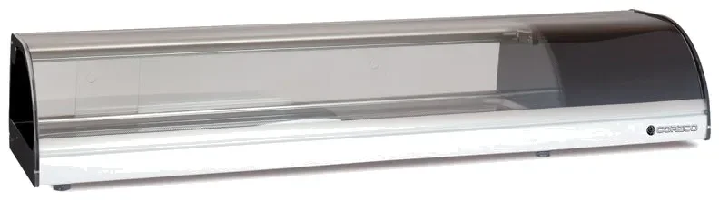 Achetez Aujourd’hui Vitrine à tapas professionnelle à poser avec fond plat - 1400x410x255