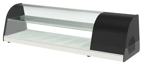 Vitrine à tapas professionnelle à poser pour 6 bacs gn1/3-40 - 1400x410x400 Nouvel Arrivage