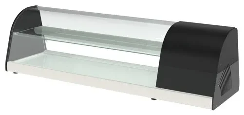 Vitrine à tapas professionnelle à poser avec fond plat - 1400x410x400 Retour Gratuit