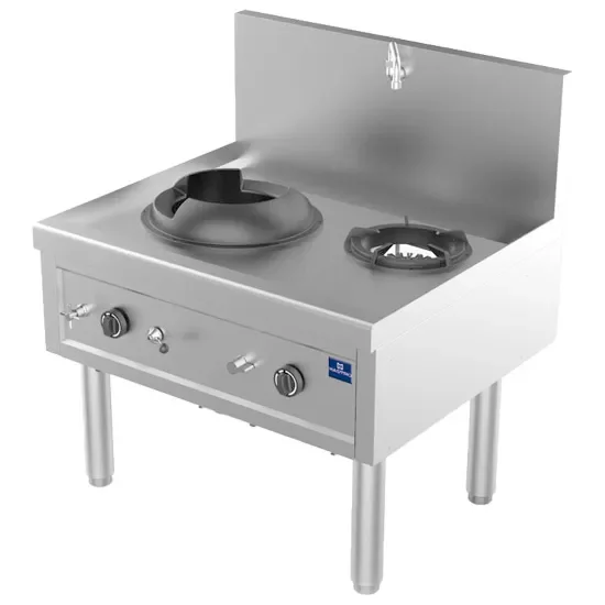 Plan de cuisson wok gaz 2 brûleurs - 27,5 kw + 9,2 kw Acheter En Ligne