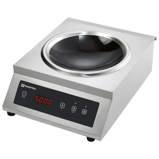 Prix Réduit Plan de cuisson wok à induction de table 1 zone puissance 5 kw - diamètre 330 mm