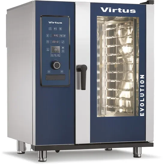 Réduction Four à convection électrique vapeur directe commandes mécaniques - 10x gn 1/1
