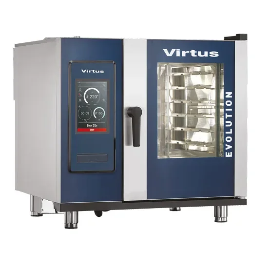 Four mixte électrique vapeur boiler touches digitales avec 6x gn 1/1 Remise
