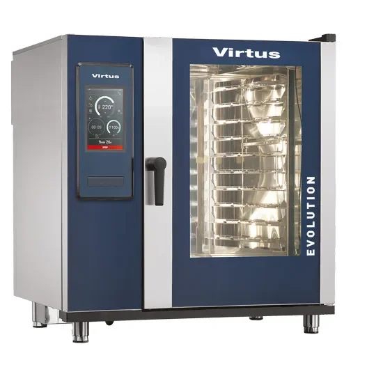 Four mixte électrique vapeur boiler touches digitales avec 10x gn 2/1 Top Vente