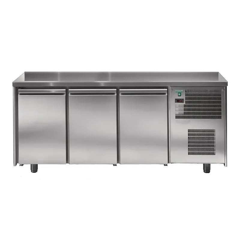 Table réfrigérée snack positive tropicalisée 3 portes sans dosseret - 300 l - 1910x600x860 Meilleure Vente