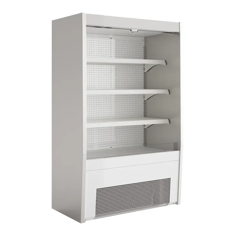 Vente Directe Vitrine réfrigérée murale blanche avec 3 étagères et groupe logé - 1280x660x1900