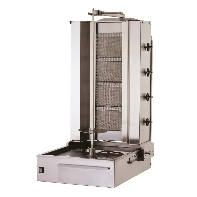 Acheter Direct Machine à kebab shoarma céramique gaz avec 4 résistances - 40-60 kg
