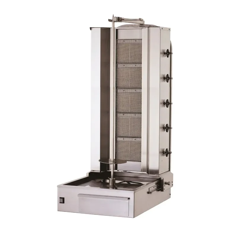 Pas Cher Machine à kebab shoarma céramique gaz avec 5 résistances - 60-80 kg