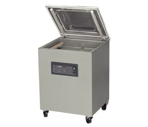Dernier Modèle Machine sous vide en inox sur socle pour boucherie professionnelle, 63 m³/h - soudure 2x520 mm