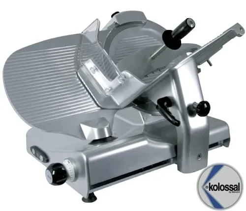 Trancheur inclinés à pignon pour jambon en alu avec extracteur de lame et affuteur - lame=350mm Petit Prix