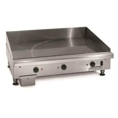 Authentique Plancha lisse électrique en inox professionnelle - 914x822 mm