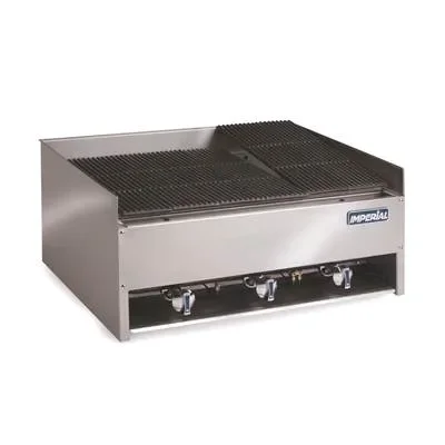 Grill à gaz avec pierre de lave professionnel - 559x584x355 mm Pas Cher