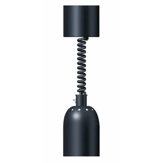 Lampe chauffante noire cordon rétractable - 250 w Authentique