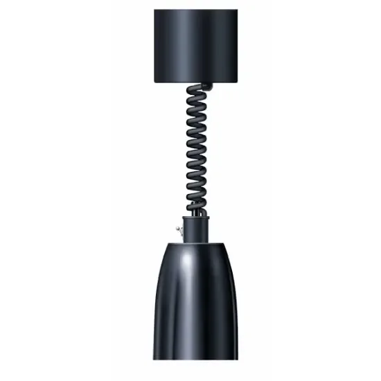 Lampe chauffante noire prononcé cordon rétractable - 250 w Nouveauté