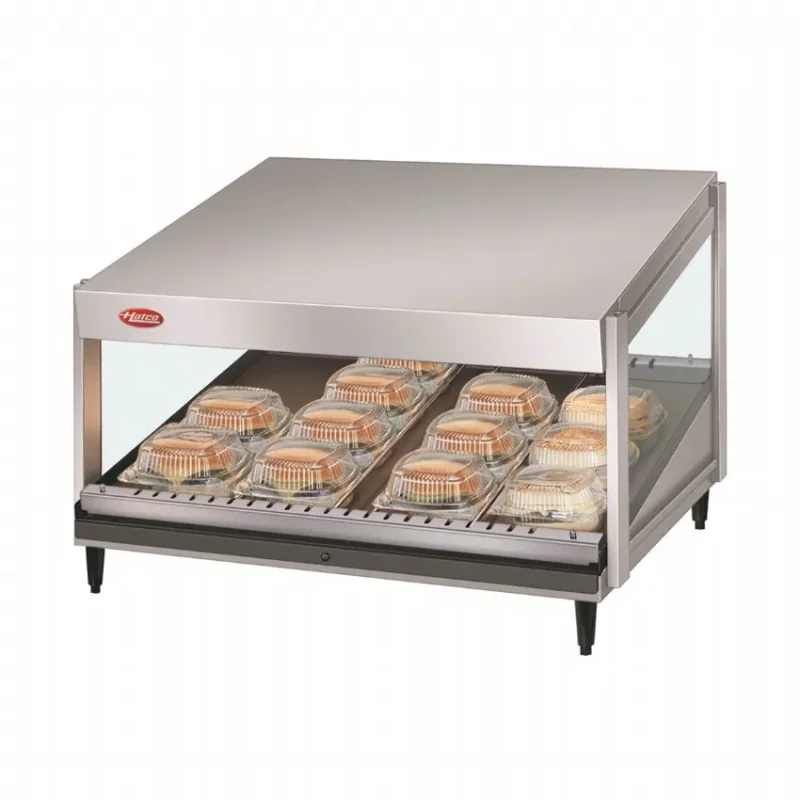 Vente Flash Présentoir chauffant incliné horizontal simple - 762x616x669 mm