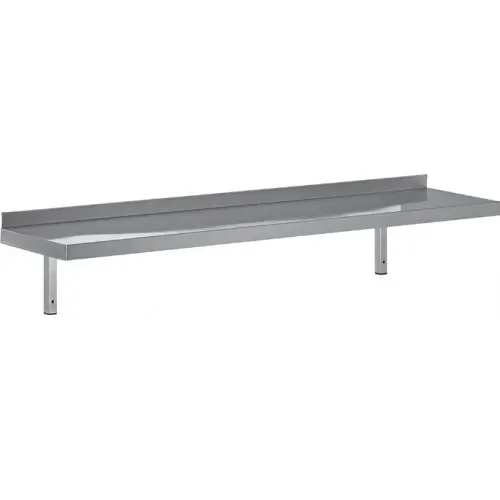 Étagère murale inox pleine consoles fixes - 1200x300x250 mm Meilleure Vente