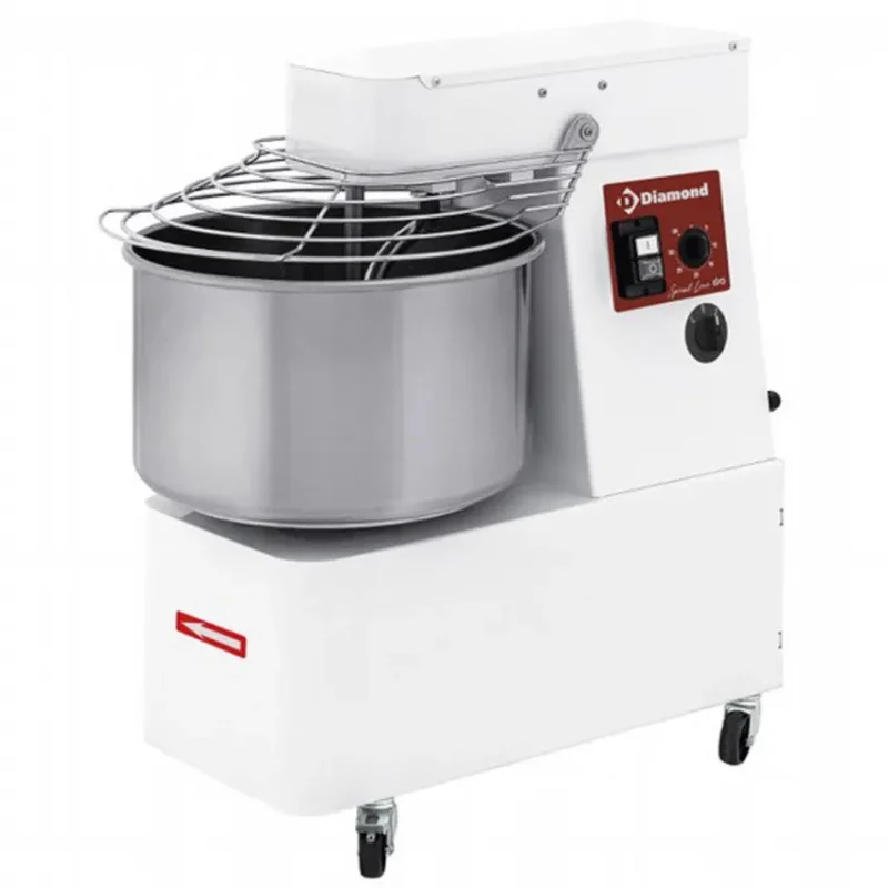 Pétrin à spirale à 2 vitesses sur roues avec timer - 33 litres Authentique