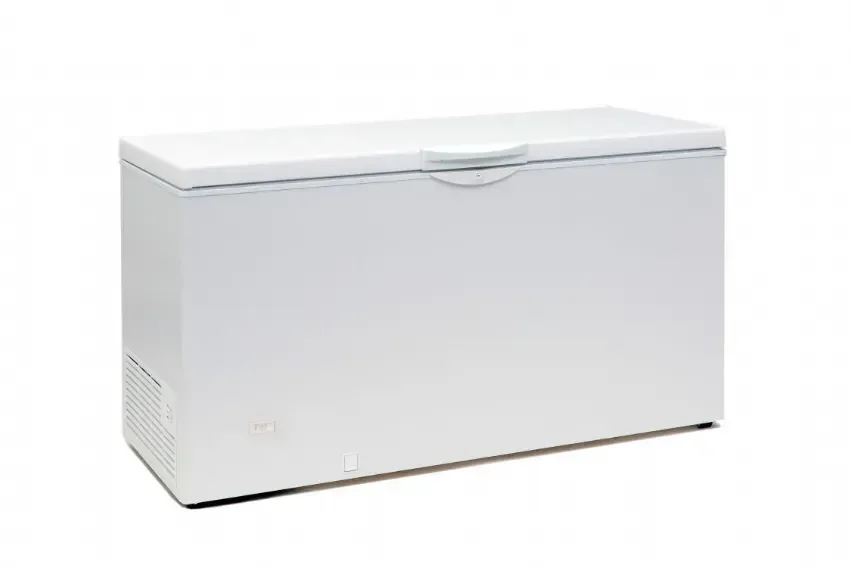 Refroidisseur de bouteilles blanc avec couvercle à charnières - 411l Dernière Chance