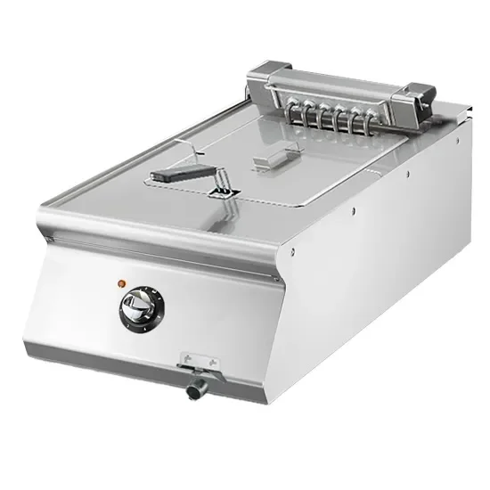 Friteuse électrique à poser triphasée avec cuve 10 l puissance 9 kw Remise