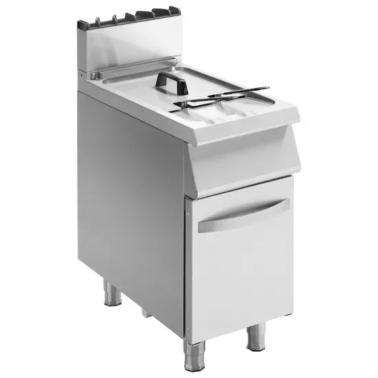 Offre Spéciale Friteuse gaz sur soubassement fermé avec 1 cuve 15 l - 13,5 kw