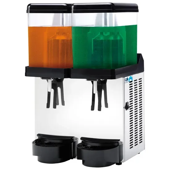 Livraison Express Distributeur de boissons froides 2 bacs monophasé avec 2x12 l - 400 x 400 x 650 mm