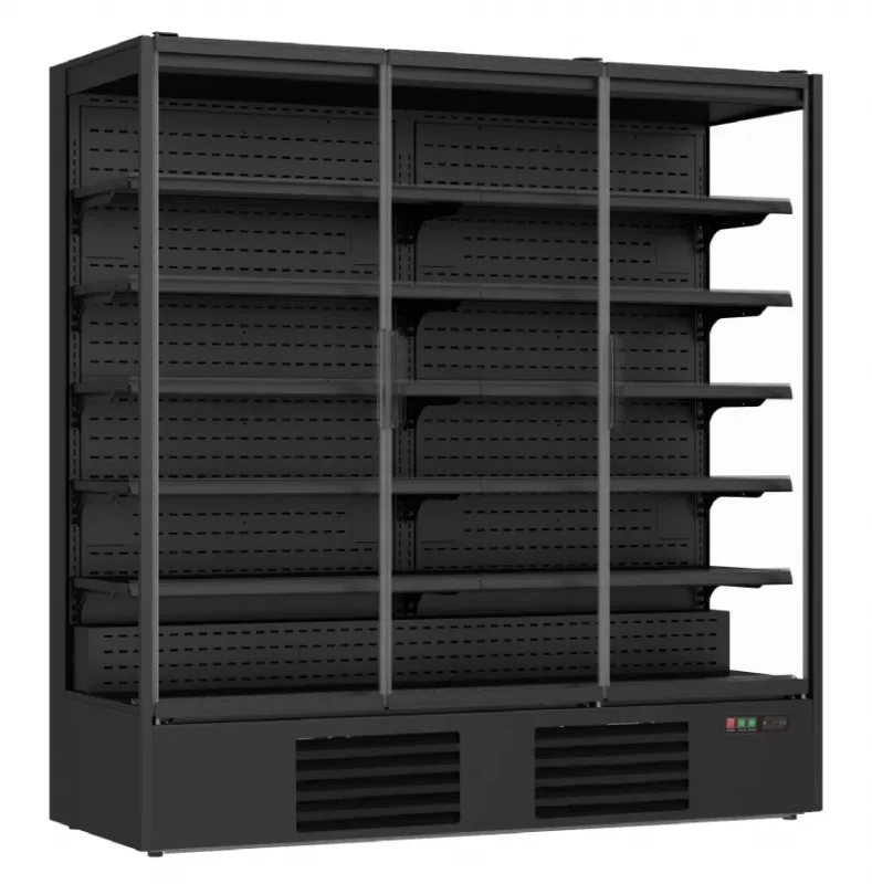 Vitrine murale réfrigérée 3m1 noire 3 portes vitrées 1147 l - 1935x740x2010 mm Offre Limitée