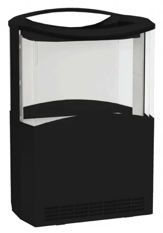 Réfrigérateur noir positif professionnelle avec vitrine ouverte libre service - 110l Acheter En Ligne