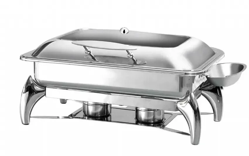 Chafing dish gn1/1 à hublot en inox Meilleure Vente