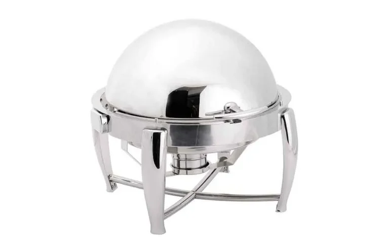 Populaire Chafing dish économique rond couvercle rabattable 180° en inox