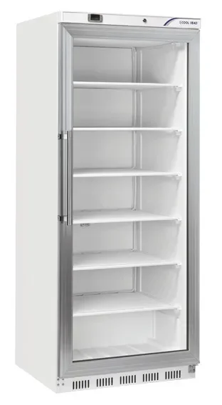 Armoire réfrigérée négative professionnel porte vitrée blanche 600 l - 780x768x1902 mm Retour Gratuit