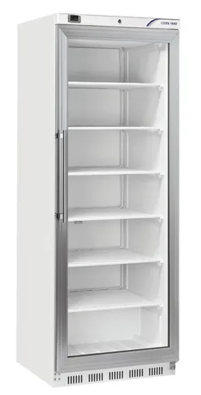 Armoire réfrigérée négative professionnel porte vitrée blanche 400 l - 600x723x1902 mm Jusqu’à Épuisement Des Stocks