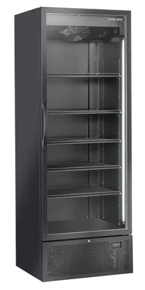 Meilleur Choix Armoire réfrigérée positive professionnel porte vitrée noire 704 l - 780x705x2202 mm