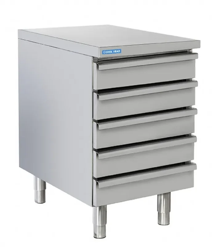 Meuble en inox avec tiroirs - 525x800x850 mm Meilleur Prix