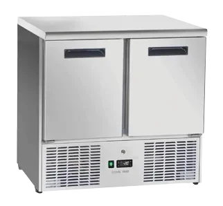 Prix Choc Saladette réfrigérée négative professionnelle 2 portes 232 l - 900x700x883 mm