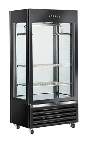 Vitrine réfrigérée positive panoramique versus pour viandes classe a - 900x650x1900 mm Commande En Gros