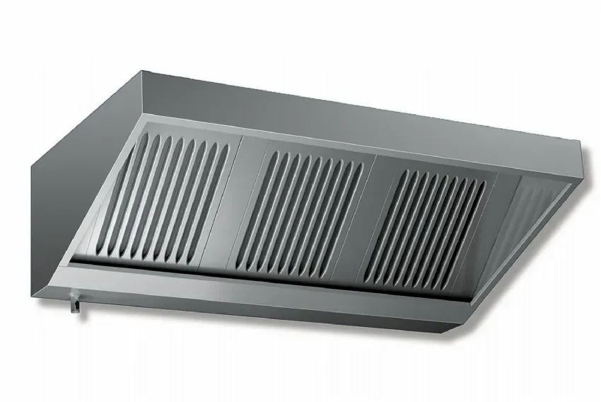 Solde Hotte murale snack 1400x700 mm complète avec ventilateur et double aspiration 1230 m3 par heure