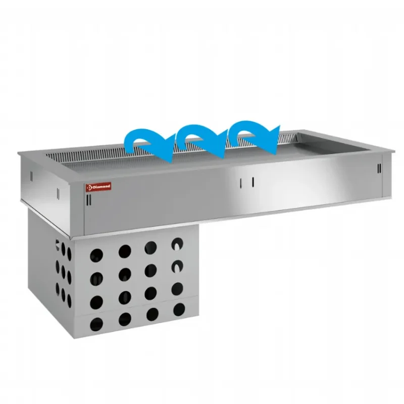 Retour Gratuit Elément top réfrigéré ventilé 4x gn 1/1