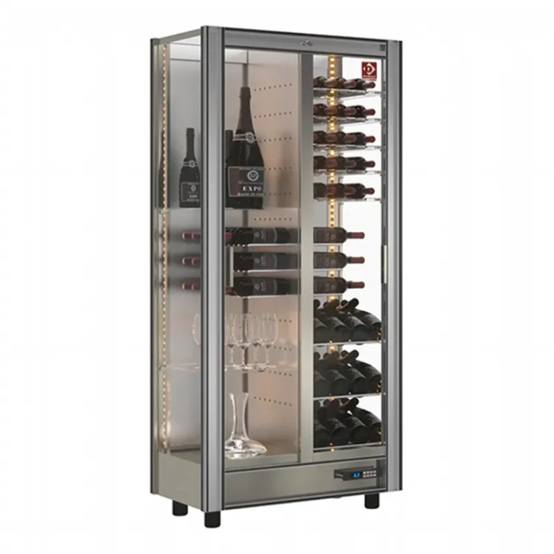 Vitrine réfrigérée à vins lt530 - modulable - 112/128 bouteilles - 860x530x1851 mm Top Vente