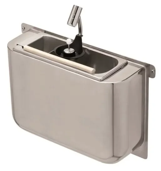 Évier inox 410x120x270 mm avec douchette et unité de rinçage réglable Réduction