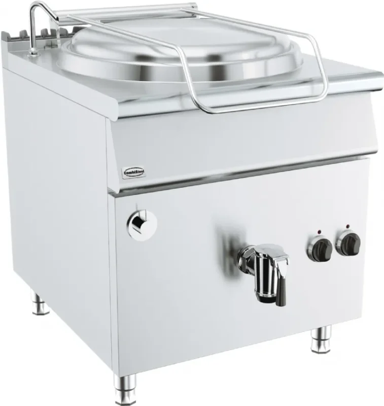 Marmite professionnelle électrique 150 l avec chauffage indirect - 800x900x900 mm Produit De Marque