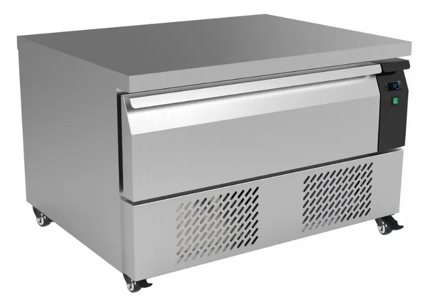 Dernière Chance Soubassement réfrigéré commutable congélateur avec 1 tiroir gn 1/1 - 905x700x575 mm