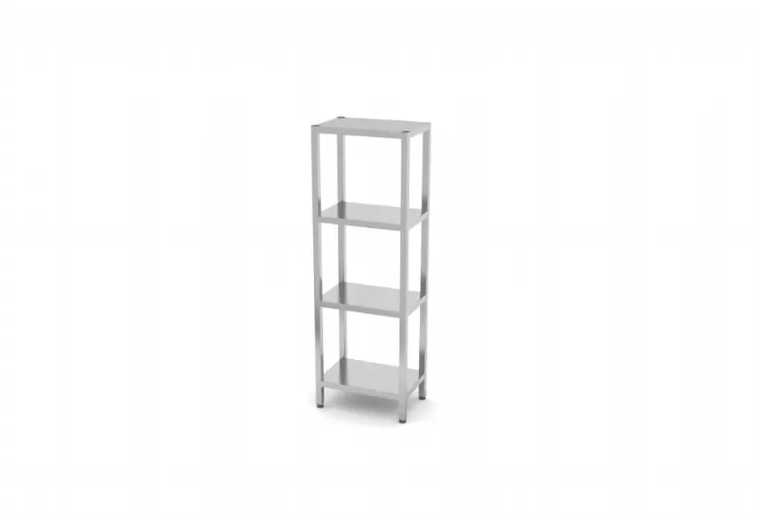 Étagère inox avec 4 tablettes - 600x400x1800 mm Offre Exclusive