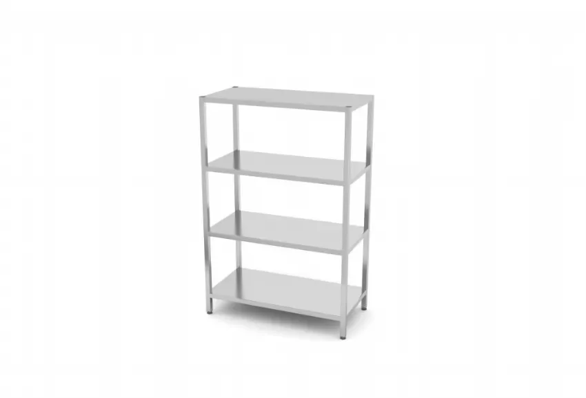 Prix Réduit Étagère inox avec 4 tablettes - 1200x600x1800 mm