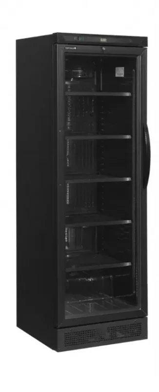 Armoire à boisson noire porte vitrée avec charnière gauche - 372 l Super Prix