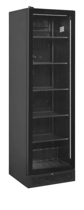 Achat Immédiat Armoire à boisson noire porte vitrée avec charnière gauche - 397 l